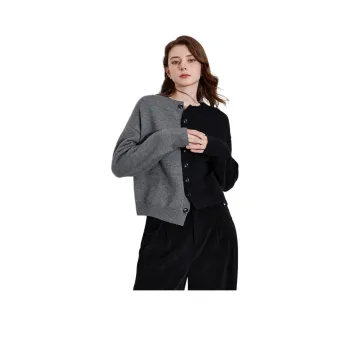 Huagaa Knitwear Women's Black Gray