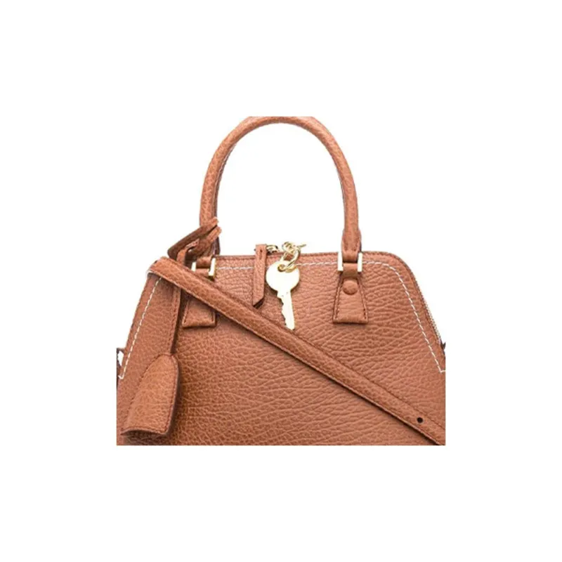 Maison Margiela Calfskin Handbag Women's Brown-3