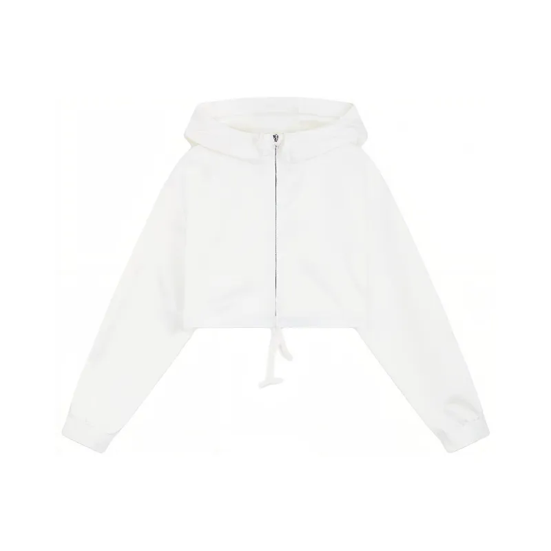 WE11DONE Zip up Cropped Hoodie-0