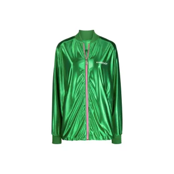 KHRISJOY Logo Printed Zipped Jacket