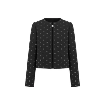 DIOR Cropped Collarless Jacket