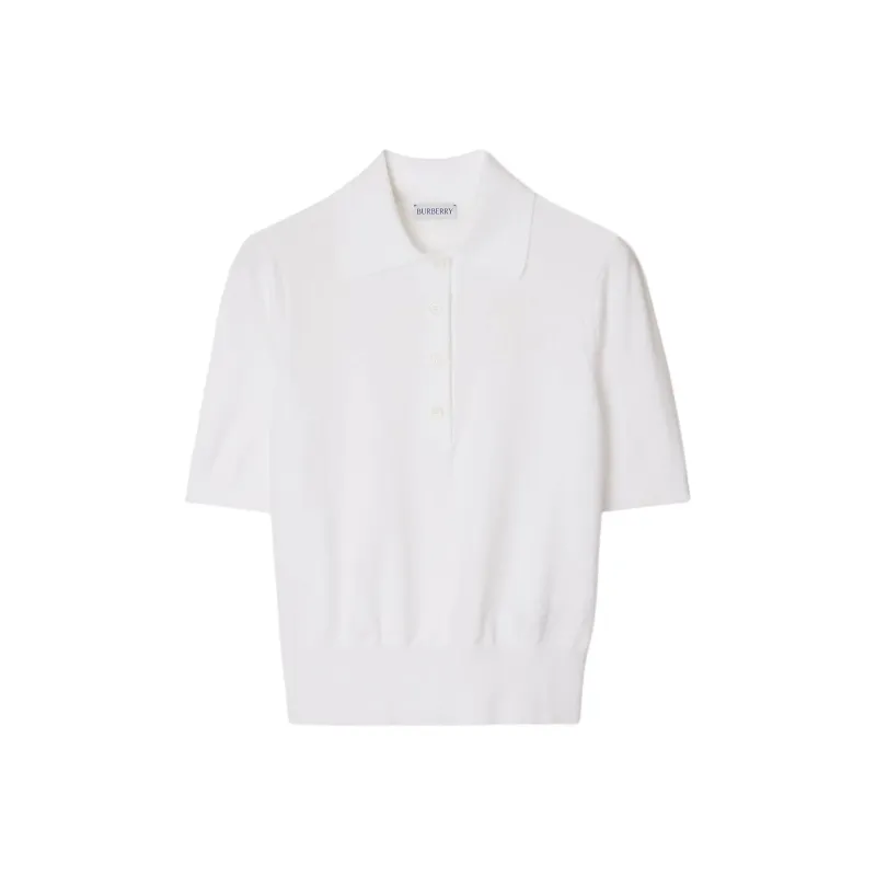 Burberry Logo appliqué Polo Shirt-0