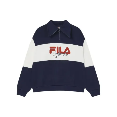 FILA Sweatshirts Women's Dark Silent Blue