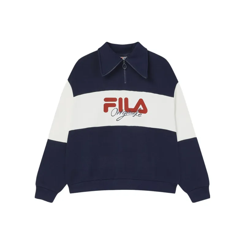 FILA Sweatshirts Women's Dark Silent Blue-0