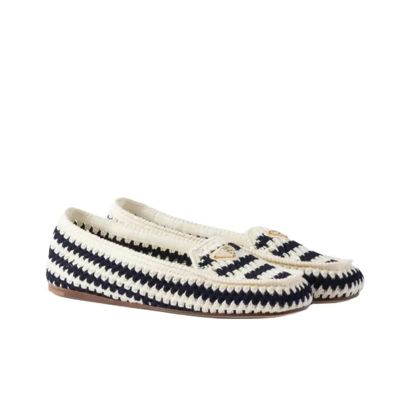 PRADA Crochet Loafers Women's-2