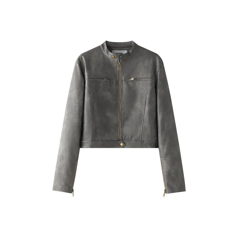 Heartboon Jackets & Coats Women's Black Gray-0