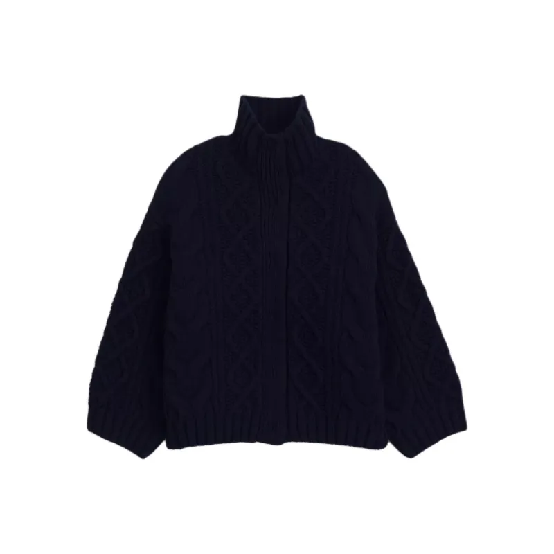 ZARA Jackets Coats Women's Marine Blue-0