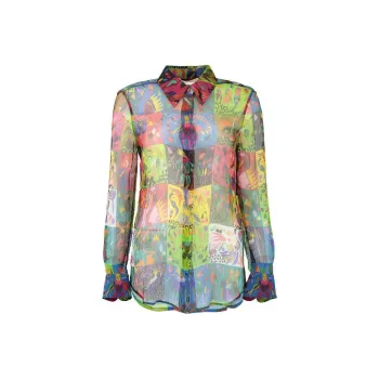 Chloé Graphic Print Long Sleeved Shirt