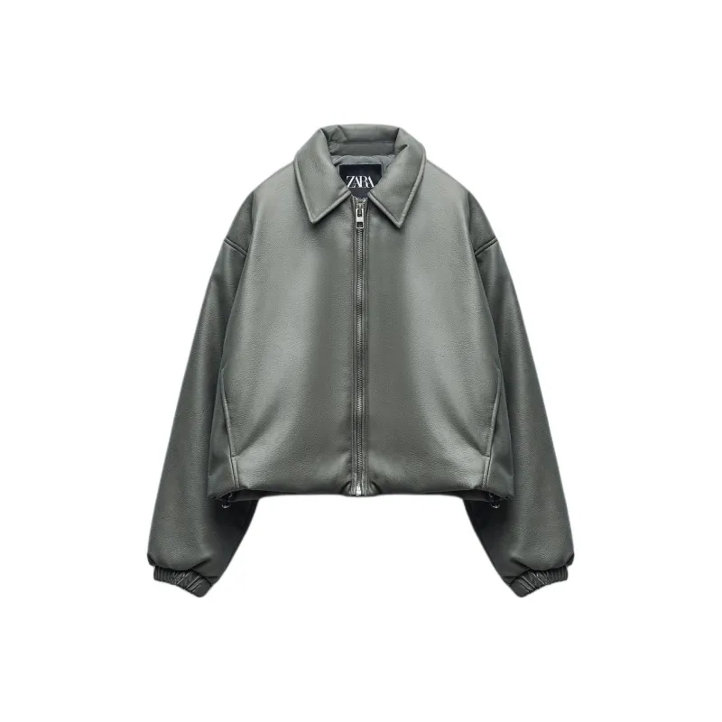 ZARA Jackets Coats Women's Lake Green-0