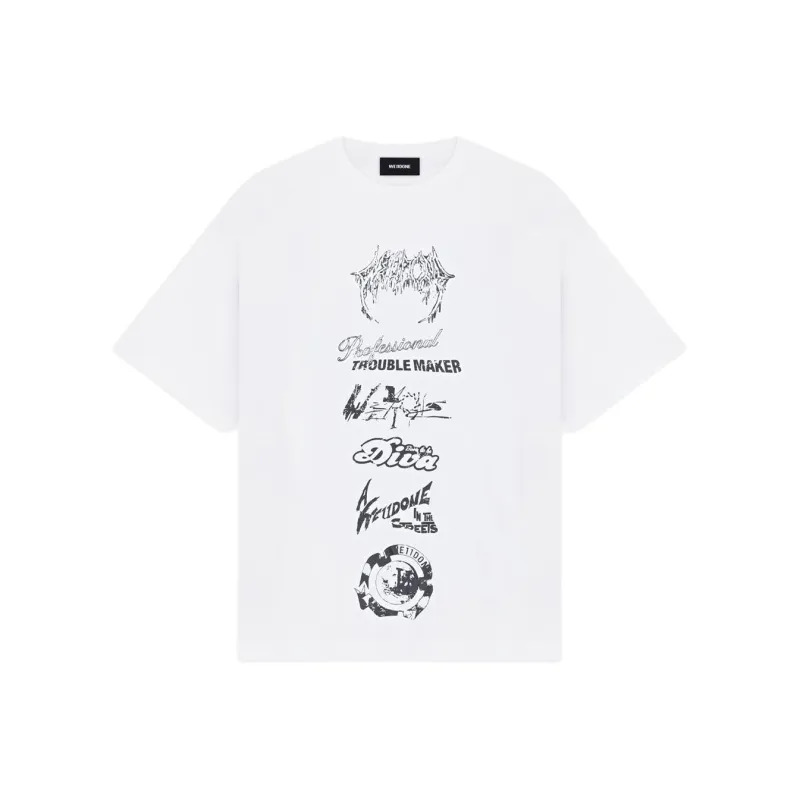 WE11DONE Multi Logo T shirt-0