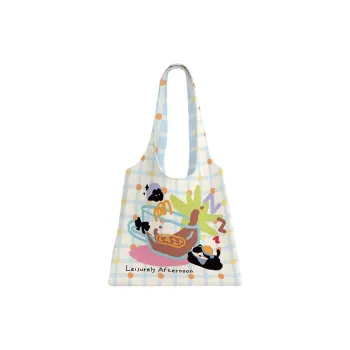 AOSONG Flannelette Shoulder Bag Women's White