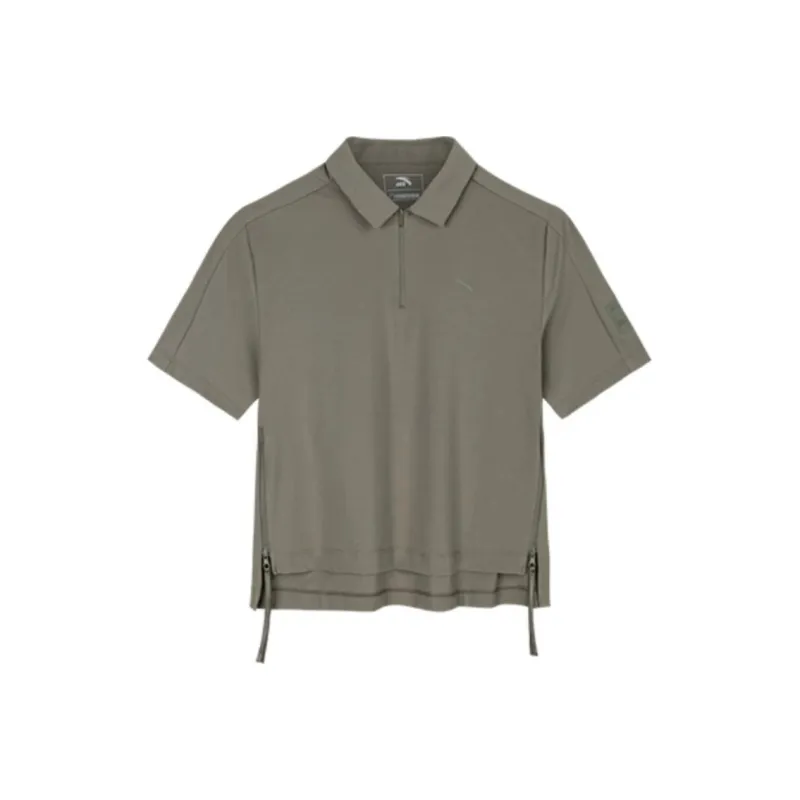 Anta x ZHONGGUOGUOJIADILI,LIANMINGKUAN Polo Shirt Women's Earth Umber-0