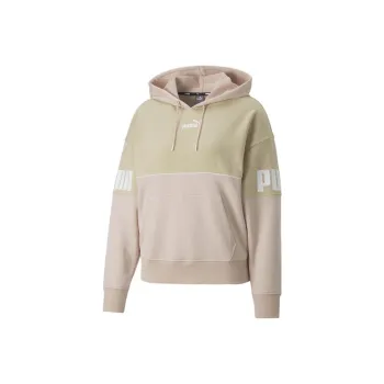PUMA Power Colorblock Hoodie TR Sweatshirt Women's Khaki