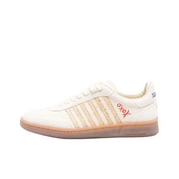 DSQUARED 2 Boxer Low Top Canvas Shoes Men's Beige