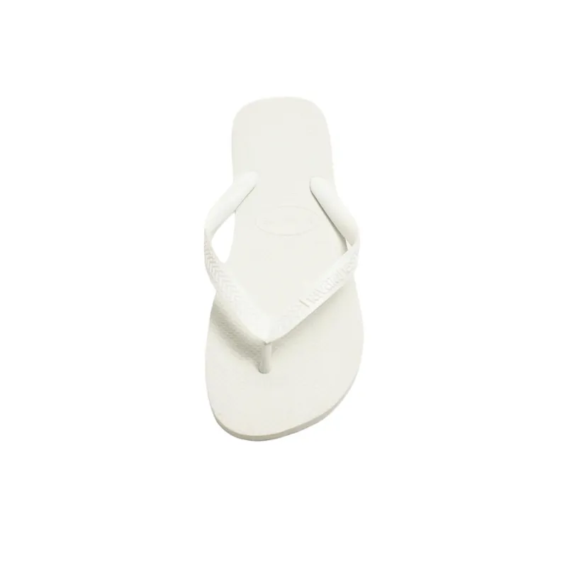 Havaianas x ZARA Rubber Sole Abrasion Resistant Flip Flops Men's White-3