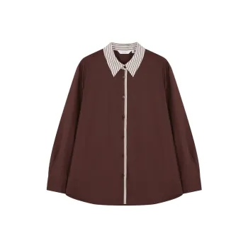 IHIMI Shirts Women's Red Coffee