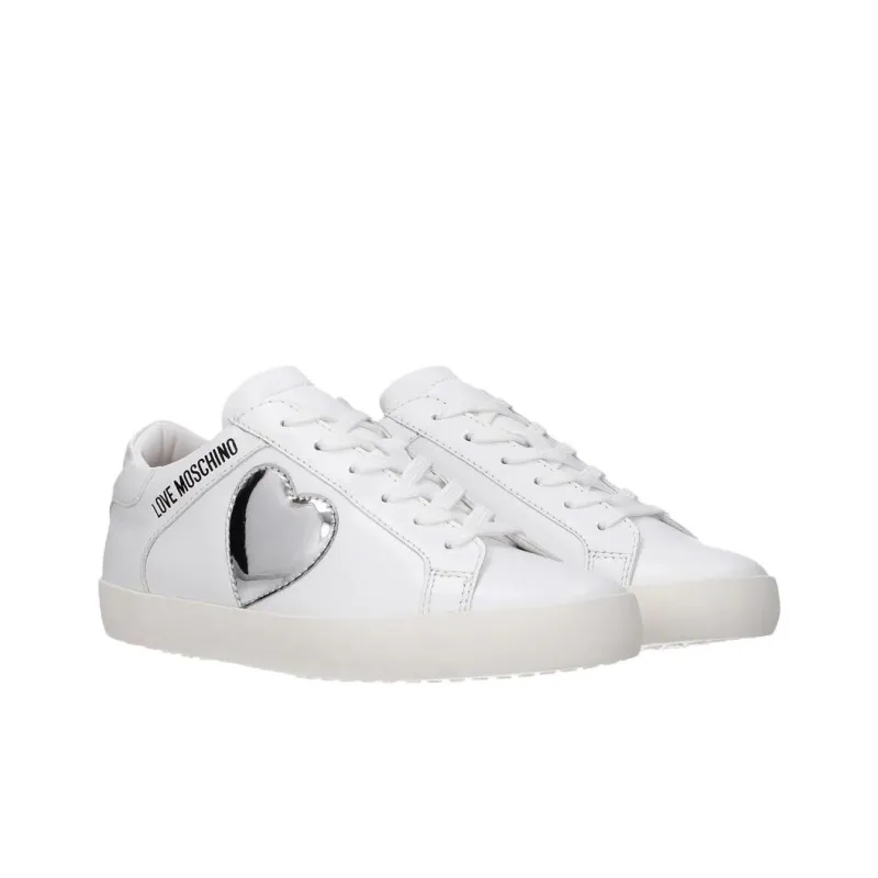 LOVE MOSCHINO Skateboard Shoes Women's White-2