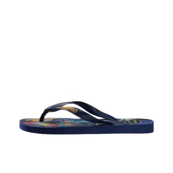 Disney x Havaianas Rubber Sole Slip Resistant Flip Flops Unisex Dark Blue