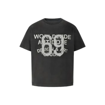 Antidote Worldwide T Shirt Unisex Washed Black