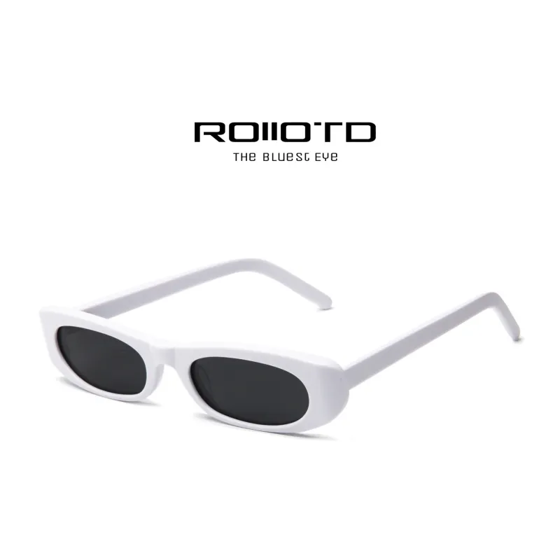 ROLLOTD Plate Frame Oval Sunglasses Unisex-3