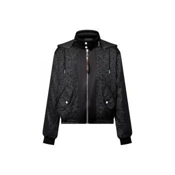 LOUIS VUITTON Monogram Jacquard Zip Up Jacket