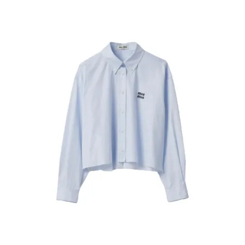 MIU MIU Shirts Women's Blue