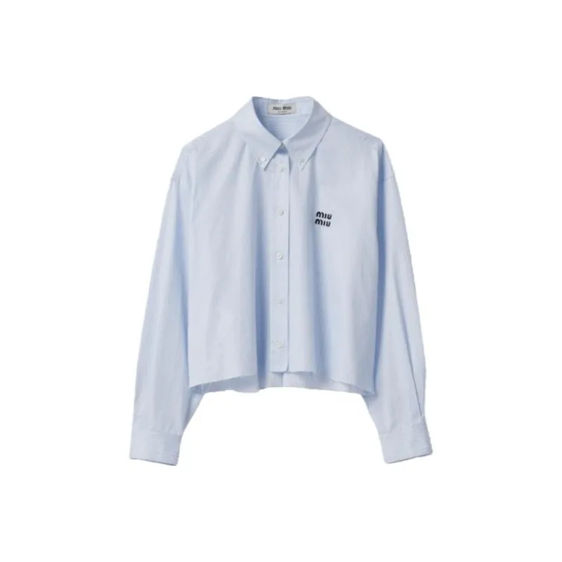 MIU MIU Shirts Women's Blue-0
