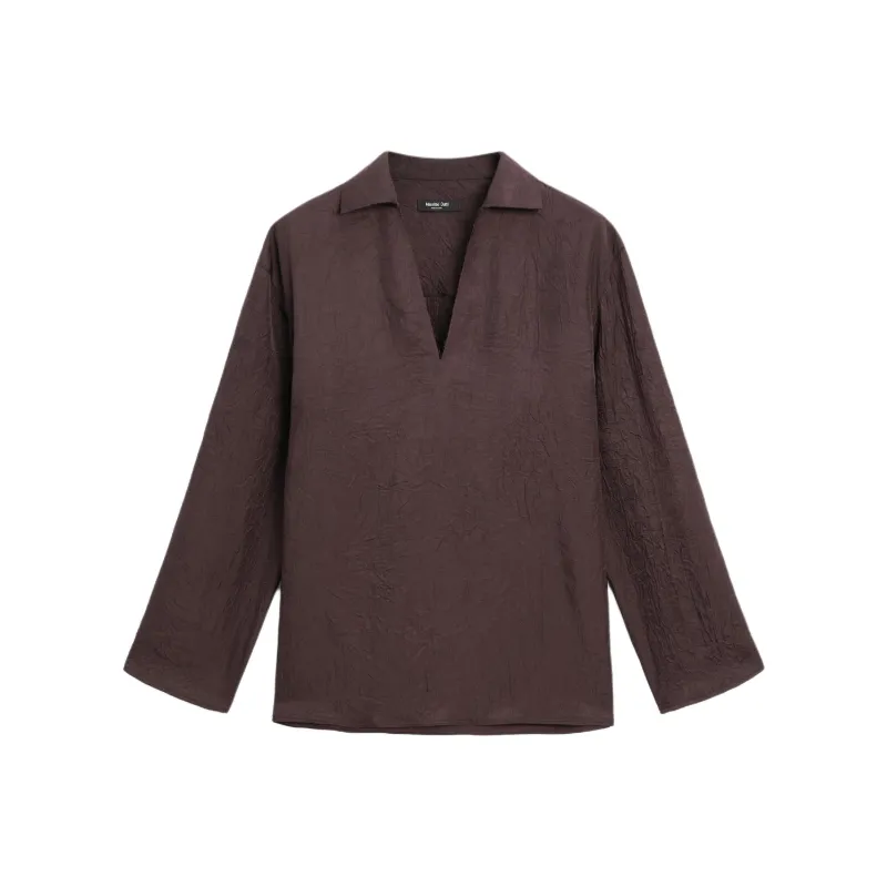Massimo Dutti Shirt Women's Dark Red-0