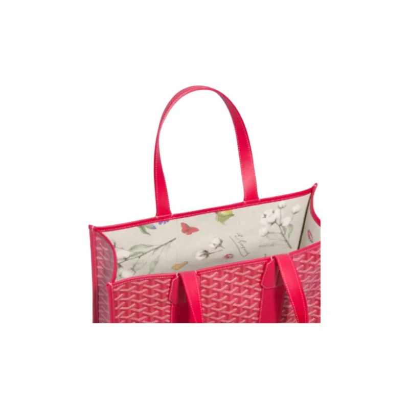 GOYARD Villette Canvas Tote Bag, Shopping Bag, Handbag Small Size Women's Rose Pink-2