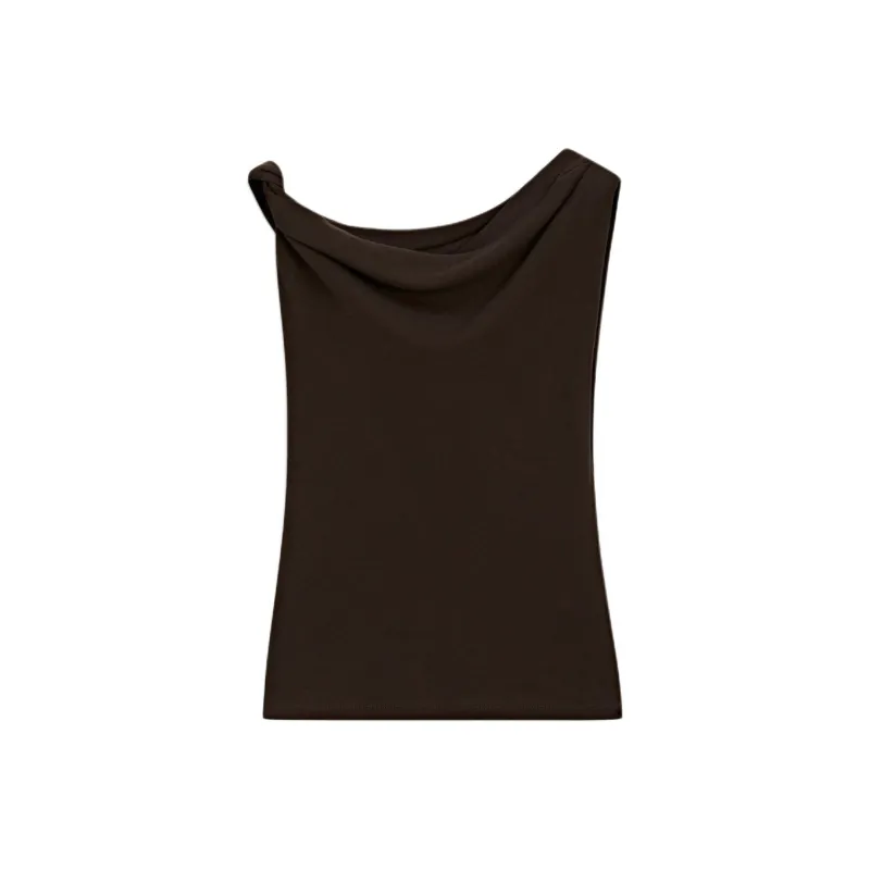 Massimo Dutti T Shirt Women's Brown-0
