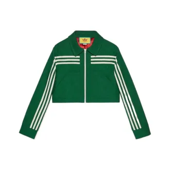 GUCCI X Adidas Jacquard Jacket Green