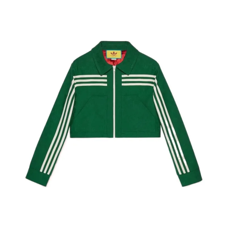 GUCCI X Adidas Jacquard Jacket Green-0