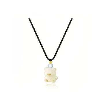 MIGU White Jade Bodhi Necklaces Unisex