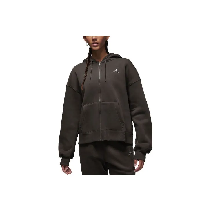 Jordan Brooklyn Brooklyn Fleece Sweatshirt Women's Brown-0
