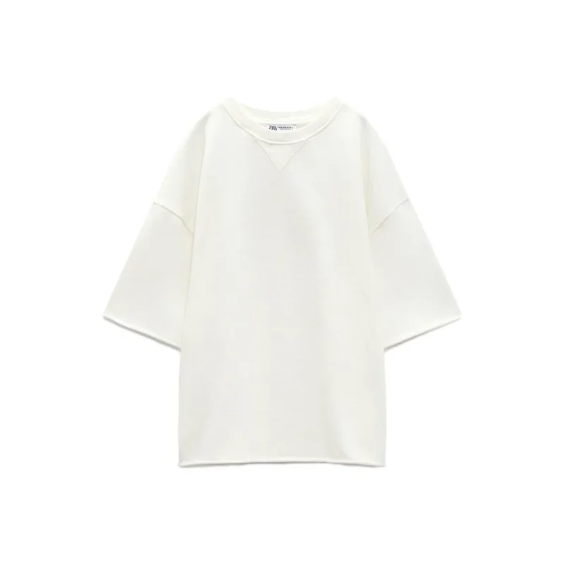ZARA Sweatshirts Women's White-0
