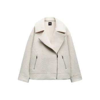 ZARA Jackets Coats Women's White
