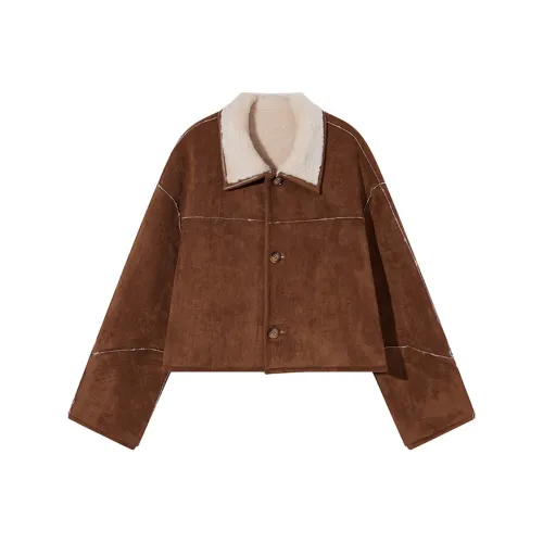Ouyang Jackets Coats Women's Brown