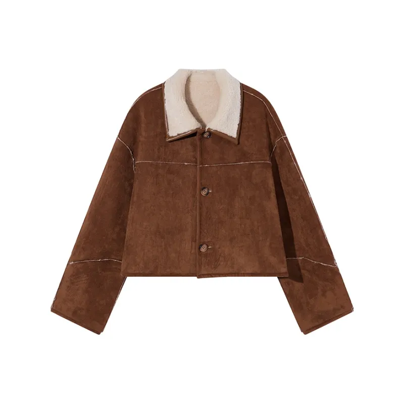 Ouyang Jackets Coats Women's Brown-0
