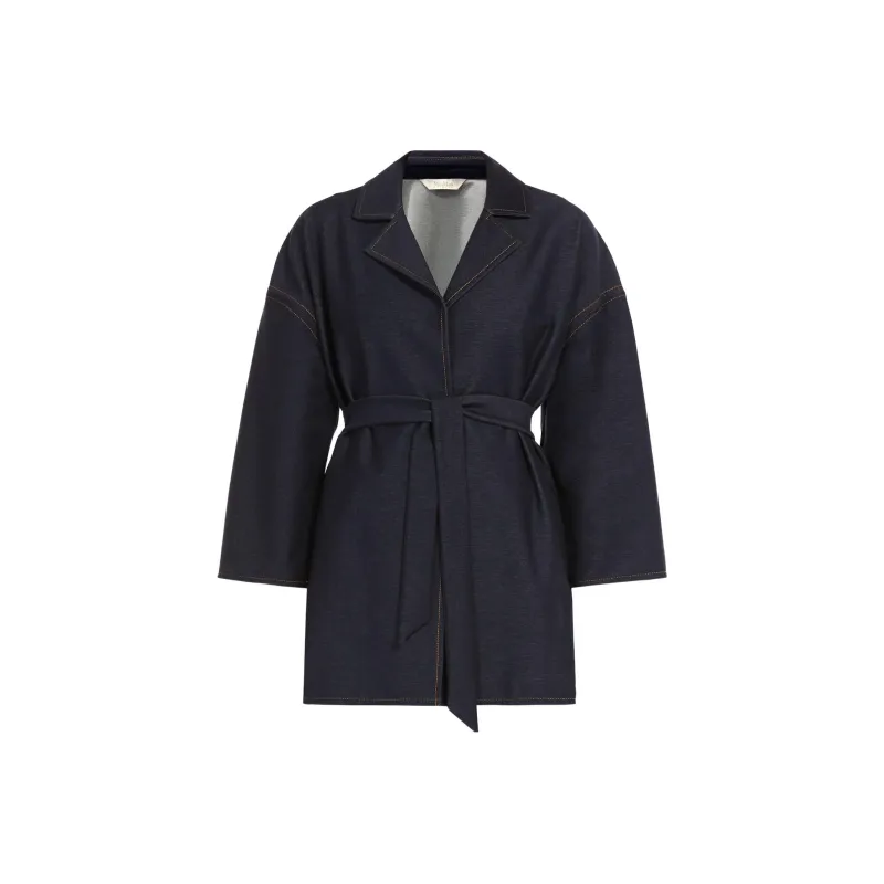 MaxMara Jackets Coats Women's Marine Blue-0