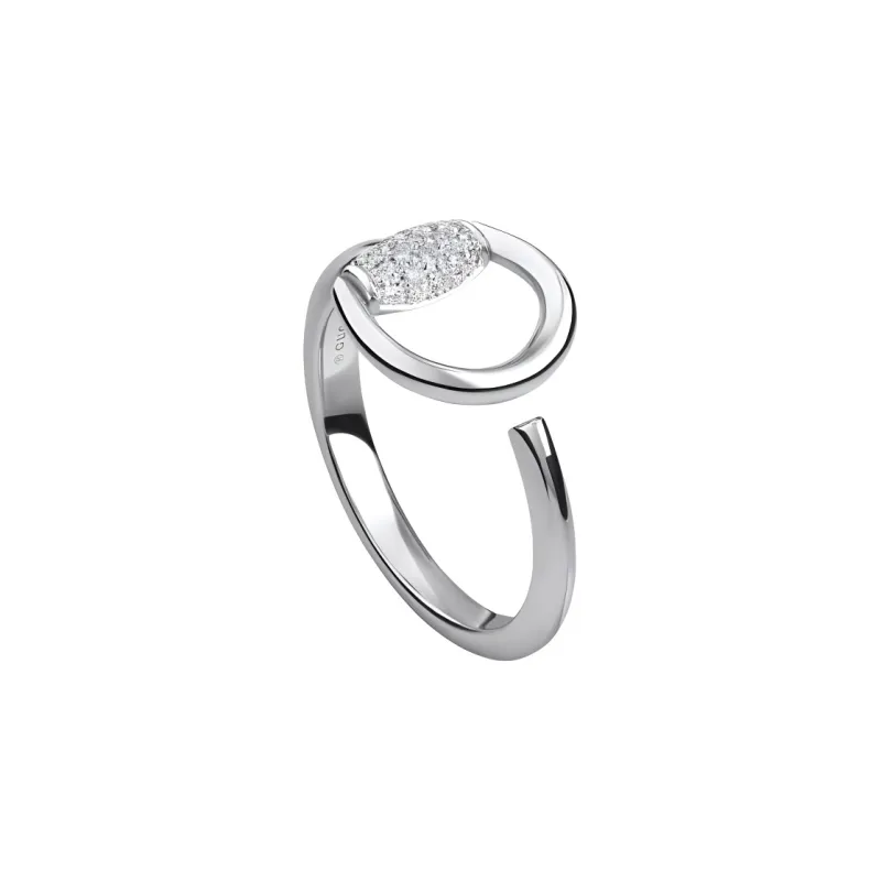 GUCCI 18K Gold, Diamond Rings Unisex Silver-0