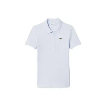LACOSTE Logo appliqué Ribbed Polo Shirt