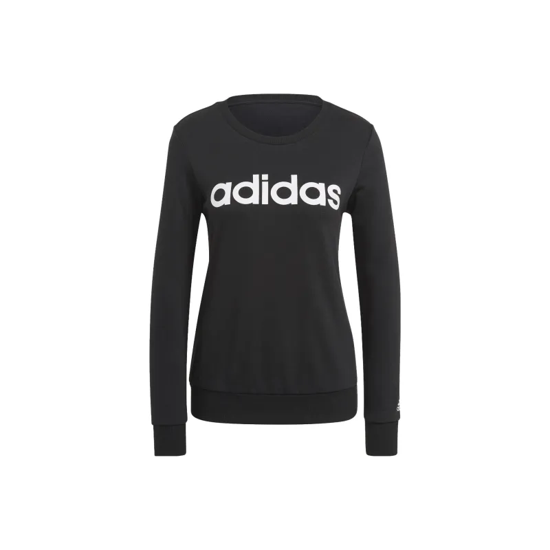 Adidas Essentials Logo Sweatshirt Black/White-0
