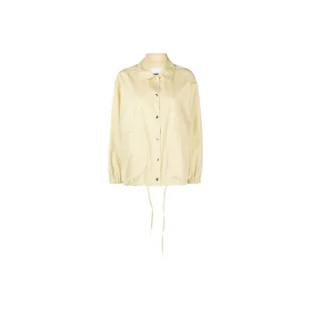 JIL SANDER Logo Printed Drawstring Shirt Jacket