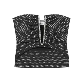 Self portrait Strapless Top Women's Classic Black