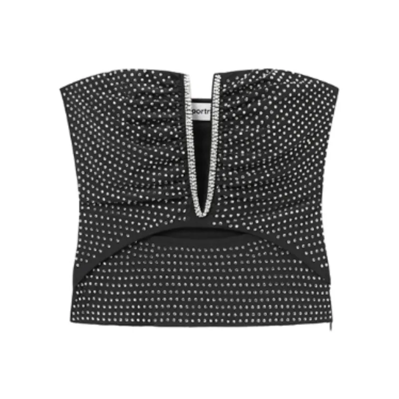 Self portrait Strapless Top Women's Classic Black-0