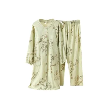 FARO Pajama Set Women's Bamboo Green
