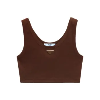PRADA Ribbed knit Tank Top