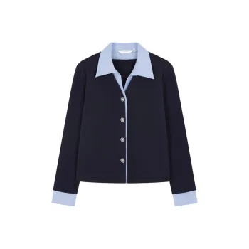 IHIMI Shirts Women's Navy Blue