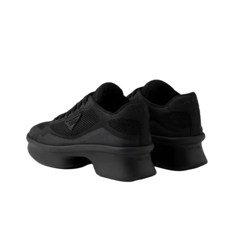 PRADA Logo Patch Trainers Women's-3