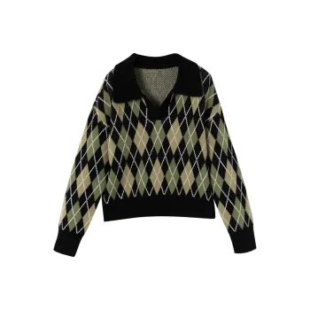 XIANGYING Knitwear Women's Sage Green